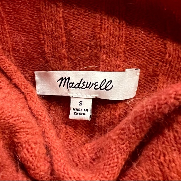 Madewell Funnel Neck Sweater Size Sm Cozy Winter - Picture 6 of 9